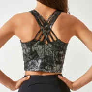 High Impact Plus Size Cross Back Activewear Tank Tops - Image 3