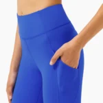 High Waist Squat Proof Elastic Capri with Pocket
