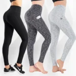 High Waist Capri with Pockets Tummy Control 3 Packs