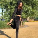 Melody Black Push Up Thick Sports Pants