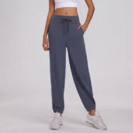 Loose Fitting Drawstring Sports Casual Capri - Image 2