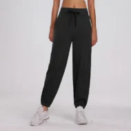 Loose Fitting Drawstring Sports Casual Capri - Image 6