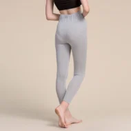 Solid Mulberry Silk Mid Waist Legging - Image 3