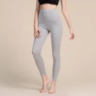 Solid Mulberry Silk Mid Waist Legging