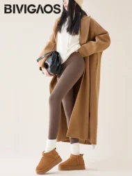 Tight-Fit Velvet Thickened Elastic Warm legging - Image 3