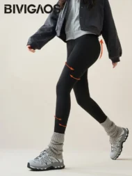Rabbit Fleece Lined Sharkskin Legging - Image 3