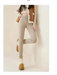 Rabbit Fleece Lined Sharkskin Legging - Image 8